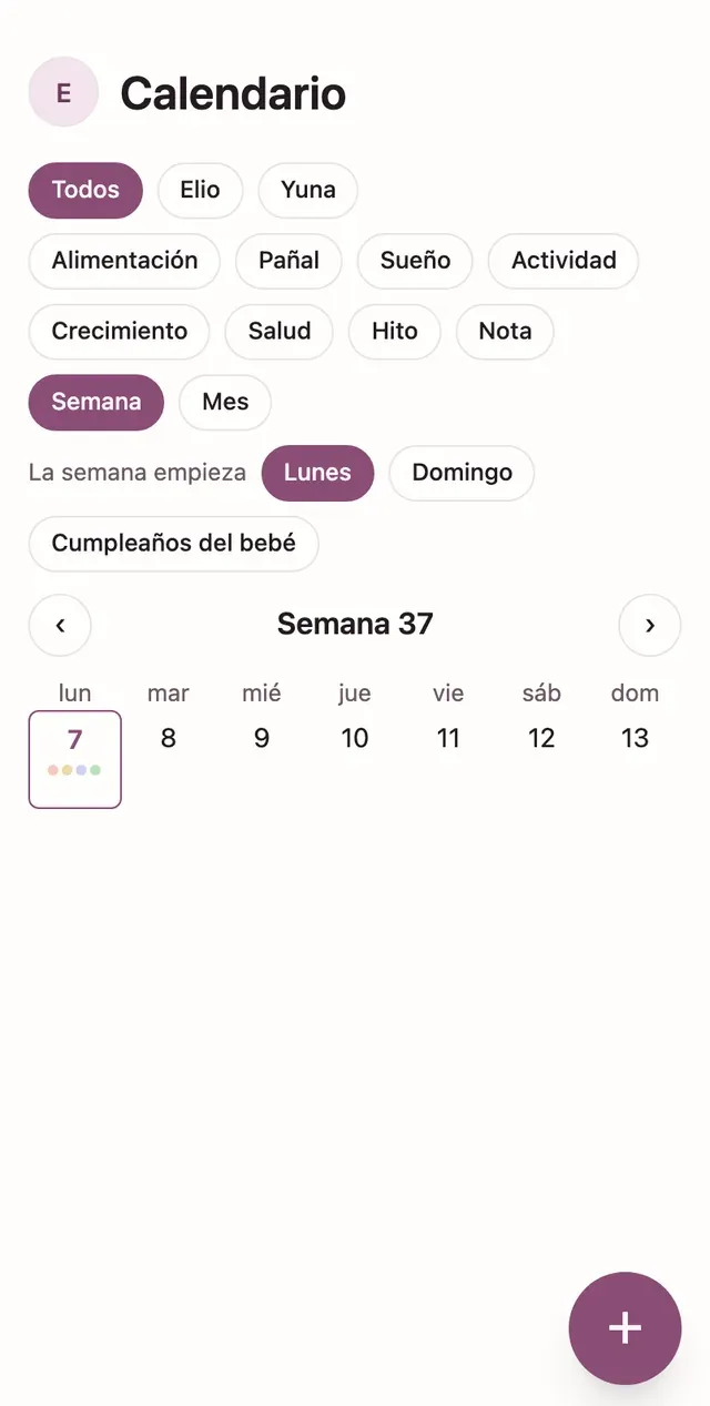 Toda la semana de un vistazo — lindly