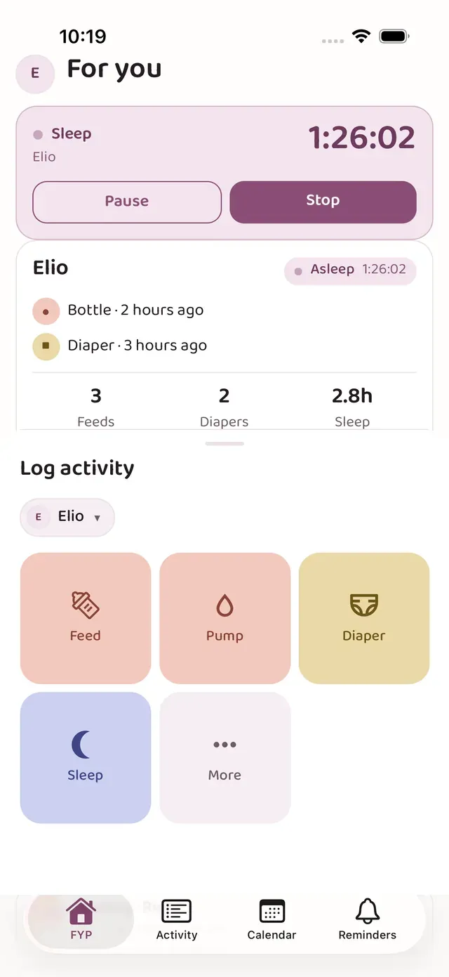 Log in two taps — lindly