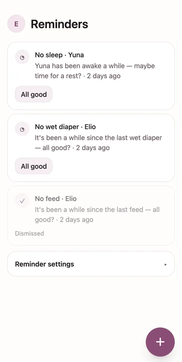 Gentle check-ins, never alarms — lindly